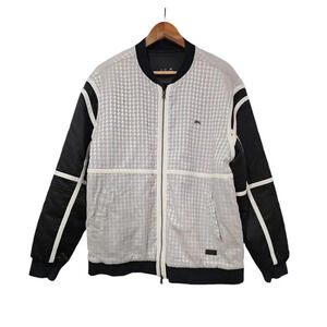 A. Tiziano Bomber Jacket White / Black Size XL